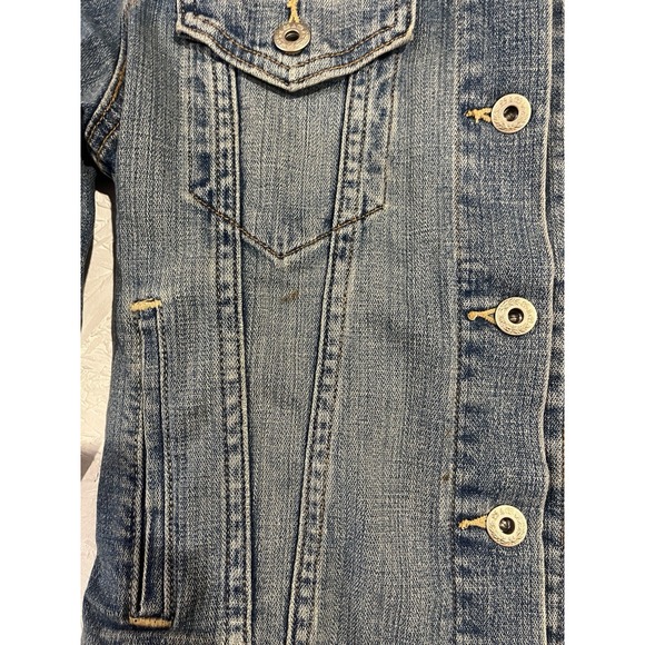 Levi's Levi Strauss 70590 Womens Blue Denim Jeans Jacket Size Medium Button - Picture 6 of 11